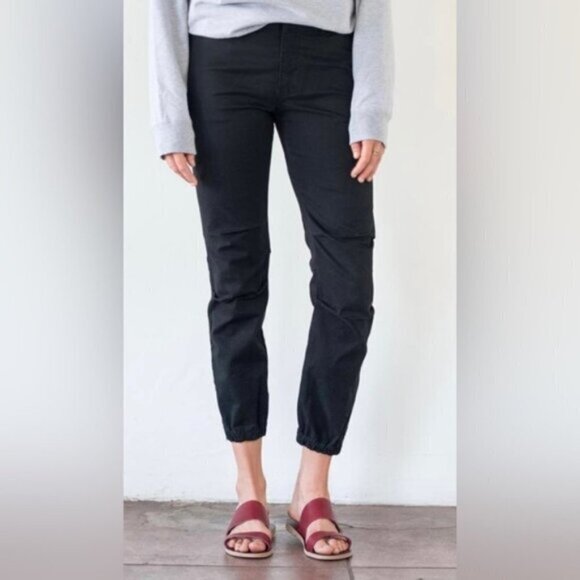 Nili Lotan Cropped Military Pants in Jet Black Women Size 2 - Picture 1 of 12